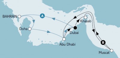 Mein Schiff 4 Dubai mit Katar & Oman